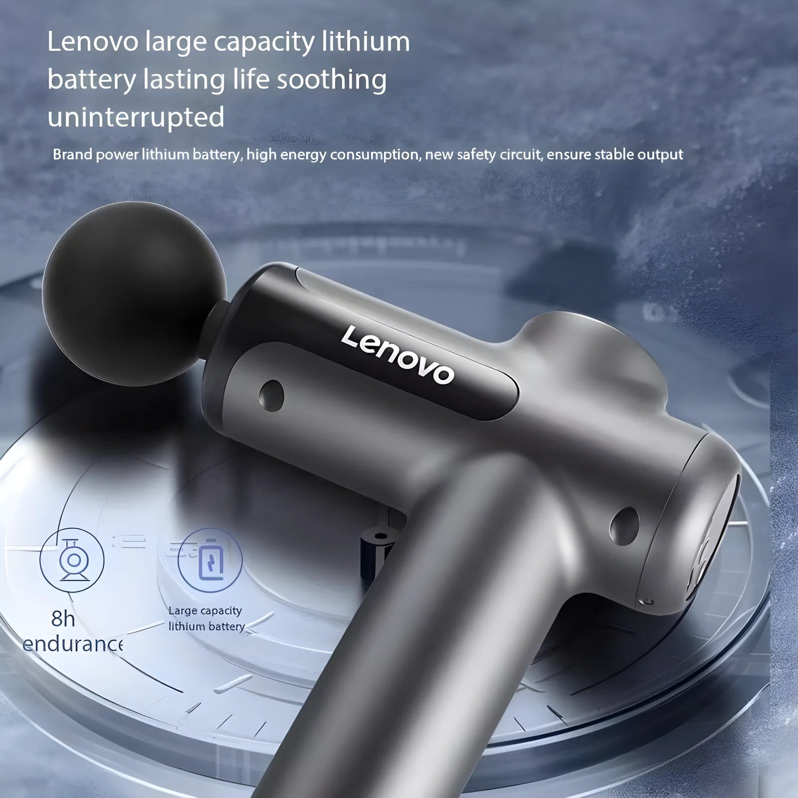 Lenovo Massage Gun with 8Massage Head